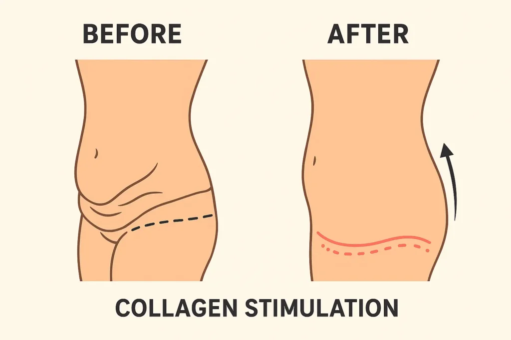 Before and after results for sagging skin after weight loss injections Sherborne